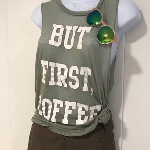 Graphic Coffee Muscle T-shirt